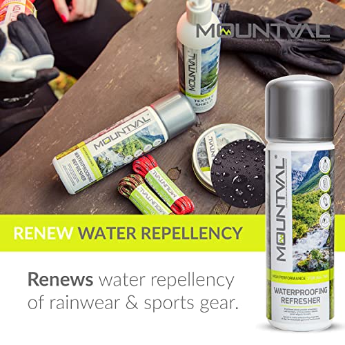 Wet Weather Clothing Care Set, Mountval Wash & Care (315ml), Mountval Waterproofing Refresher (300ml), Protection for Technical and Wet Weather Clothing, Equipment & Hiking Gear incl. GORE-TEX