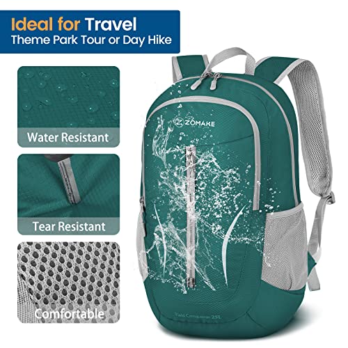 ZOMAKE Lightweight Packable Backpack 25L, Foldable Hiking Daypack - color: Army Green, size: 25L
