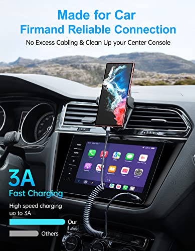 USB Type C Coiled Cable Fast Charging (3FT/5FT) 2Pack Android Auto Charging | Cord for Car, Short USB A to USB C Charge Cable Compatible with iPhone 17/16/15/Pro Max/Samsung Galaxy S20 Note 10 and More - color: Silver, size: 3FT/5FT, style: USB A to USB C