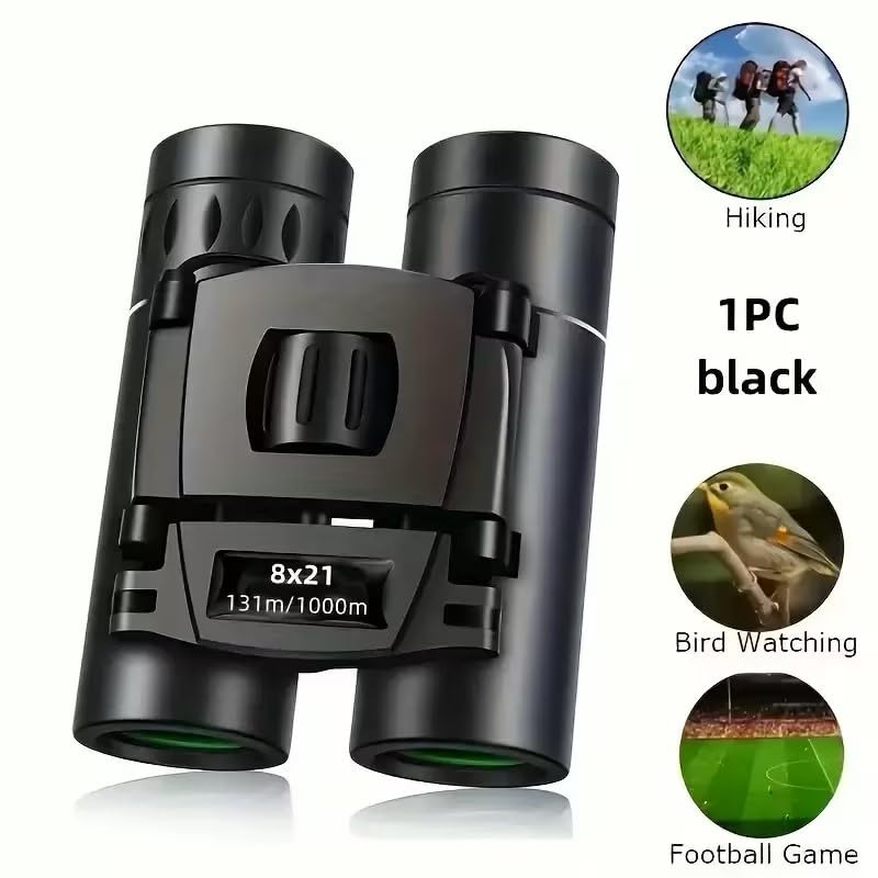 1 mini Portable Binoculars with Mobile Phone Adapter, Compact and Portable, Suitable for Bird Watching, Concerts, theaters, Travel and Various