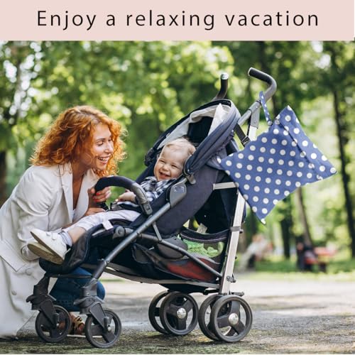 Wet Bag, 4Pcs Wet Dry Bag Set, Reusable Waterproof Bags with Triangle, Star, Diagonal & Dot Prints for Women, Versatile for Beach, Pool & Daily Use - color: Triangle & Star & Diagonal & Dot