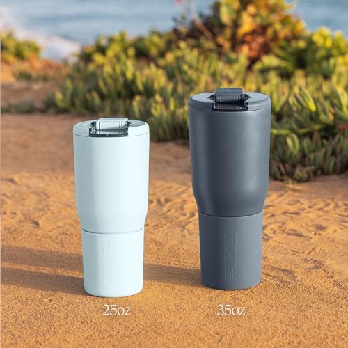 BrüMate Nav 25oz Insulated Travel Tumbler, Eclipse | 100% Leakproof BevLock Lid, Insulated Stainless Steel, Locking Flip Lid, Silicone Sleeve, 4+ Hrs Hot - color: Eclipse, size: 25oz