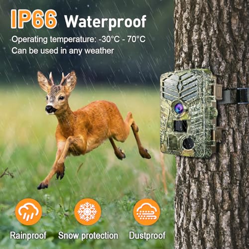Solareye Trail Camera WiFi - Solar Powered 4K 64MP Game Cameras with Night Vision Motion Activated Waterproof, IP66 120° Detection Angle 0.2s Trigger 940nm No Glow LED Wildlife - color: Olive Green