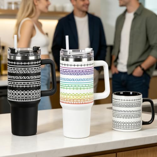 40oz Stainless Steel Large Insulated Tumblers With Handles Lids And Straws - color: White