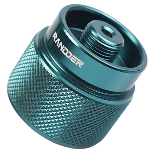 Propane to Butane Adapter Camping Stove Adapter Gas Converter 16 oz Propane Tank Input EN417 Valve Output Camp Fuel Refill Adapter for Outdoor Backpack Hiking (Dark Green X 1 Pack) - color: Dark Green X 1 Pack