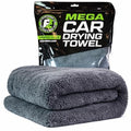 ExoForma Mega Car Drying Towel - Holds Up to 9 lbs, No Streaks, Scratches, or Water Spots | 1200 GSM Microfiber Double Twist Pile & Edgeless Design, 1 Quick & Effortless Dry - 24” x 36” - size: Pack of 1
