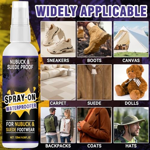Shoe Protector Spray, Shoe Waterproof Spray, Waterproof & Stain Repellent for Sneaker, Boot, Suede, Canva & Fabric