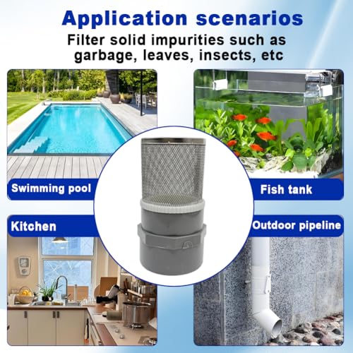 3" Stainless Steel Filter DN80 Suction Strainers Used to Remove Debris and Reduce Solid Entry（1pcs） - size: 3"DN80