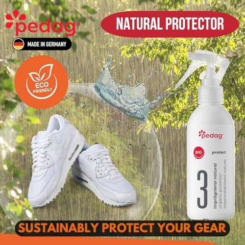 pedag Organic Protector - Natural Waterproof your Shoes, Shoe Protector Spray - Sustainably Shields Materials from Dirt & Moisture, Odorless, Biodegradable, Indoor Use. Odorless. - style: Organic