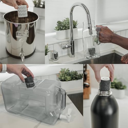 GOFILTR Jumbo Alkaline Water Infuser - 9.5 pH + Electrolytes For Any Large Water Bottles/Pitchers, 300 Gallon / 3 Months, Ionized Mineral Alkaline Water Infuser (1 Pack) - color: Jumbo Alkaline