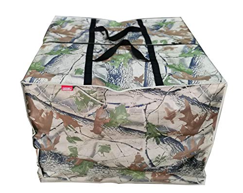 Outdoor Square Cushion/Cover Storage Bag, Protective Zippered Storage Bags with Handles, 32''L x 32''W x 24''H - color: Leaf, size: 32''X32''X24''
