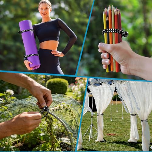 100 Pack Ball Bungee Cords 9 Inch, Heavy Duty Bungee Cord with Balls Canopy Tarp Tie Downs Bungee Balls for Camping, Shelter,Cargo,Tent Poles UV Resistant - size: 9 Inch