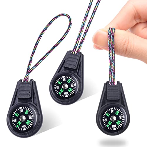 10/25/50/100 Pack Compass for Kids Mini Compasses Bulk Kids Toy Compass for Party Favor/Hiking/Scout Classroom Learning Directions - color: 10PCS Black