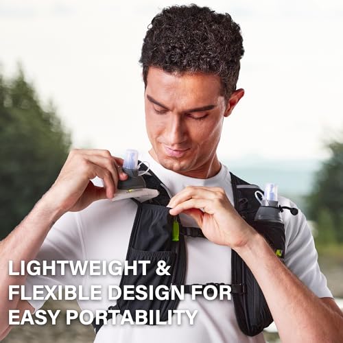 N NEVO RHINO Soft Flask 17oz/500ml, 2PCS TPU Running Water Bottle - color: 2*500ml-White