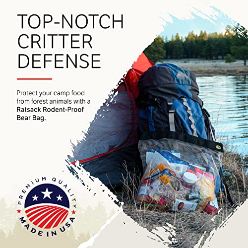 Rodent Proof Bear Bags - Ultralight Stainless Steel Mesh Bag for Camping Food Storage - Sturdy and Rust-Resistant Sack with Lock and Grommet For Easy Hanging - size: Medium