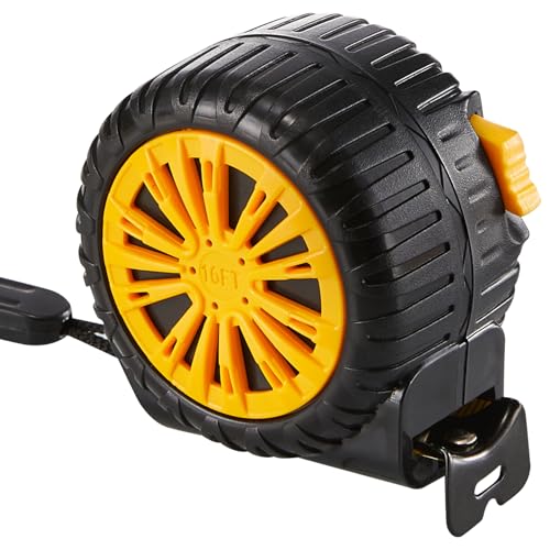 Tape Measure 16 Ft, Self-Locking Retractable Measuring Tape, Inch/Metric Scale, Easy to Read, Perfect for Construction, Carpenters, Handicrafts (16FT)
