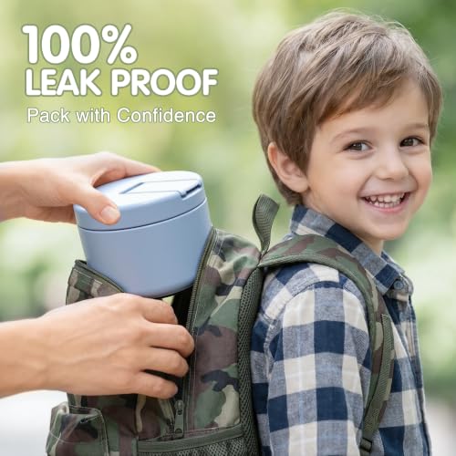 LOHASOK Kids Insulated Thermo for Hot Food Soup, 12oz - color: Light-Blue, size: 12 ounces