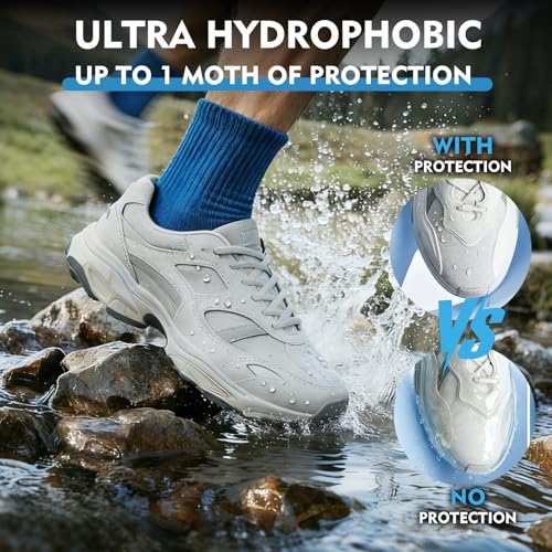 WITOROR Shoe Protector Spray, Rain & Stain Waterproof Nano Protection, Waterproof Spray for Shoes, Suede, Sneaker, Nubuck, Leather & Canvas 6.7Oz