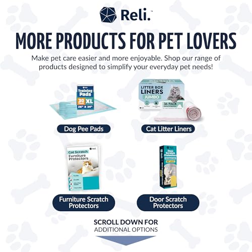 Reli. Biodegradable Dog Poop Bags Rolls (600 Pack, 40 Rolls) | Blue | Leash Clip Holder Included | 9"x13" Poop Bags for Dogs | Unscented, Leak Proof Oxobiodegradable Pet Waste Eco-Friendly