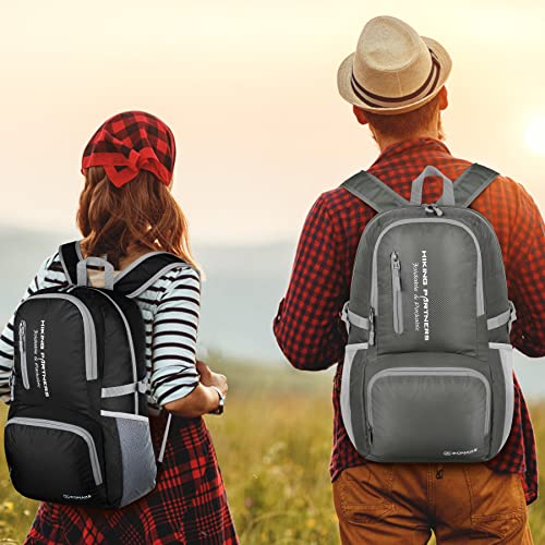 ZOMAKE Lightweight Packable Backpack, Water Resistant Foldable Daypack 35L - color: Dimgray, size: 35L