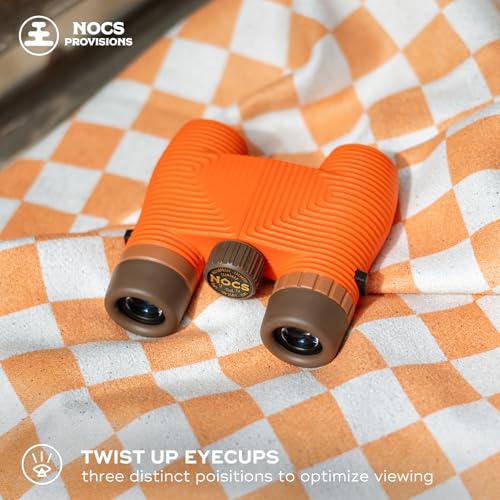 Nocs Provisions Standard Issue 8x25 Binoculars, Waterproof, Bird Watching | 8X Magnification, Bak4 Prism, Wide View Multi-Coated Lenses, Hiking & Backpacking, Adults & Kids - color: Glacial Blue, size: 8x25