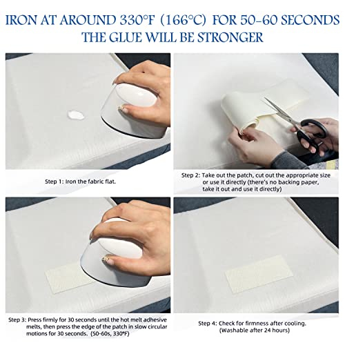 Canvas Iron on Patch,3"×60",Waterproof 100% Cotton Fabric Repair Patch,Used for Various Sofa,Tent,Clothes,Seats,Suitcases (Beige Gray) - color: Beige Gray, size: Canvas-3"x60"