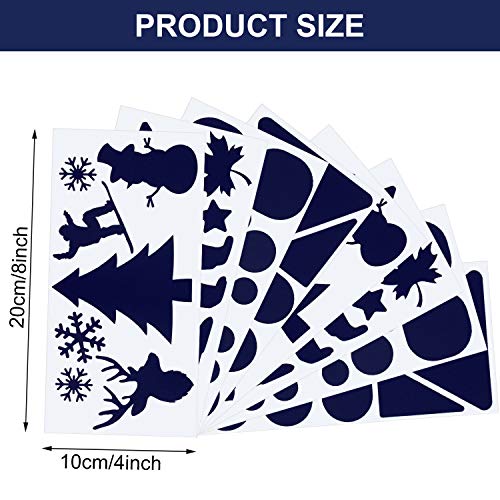 8 Sheets Down Repair Patch Fabric Patches Self-Adhesive Washable Repair Patch Kit for Clothes Bags, 4 x 8 Inches (Blue) - color: Blue