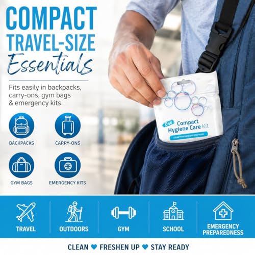 Portable Laundry Kit – Travel Clothes Cleaning Essentials with Liquid Detergent, Stain Remover Wipe, Dryer Sheet & Laundry Bag – Bulk Supply for Motels, Camping & Charities (500 Pack) - size: 0 Fl Oz (Pack of 500)