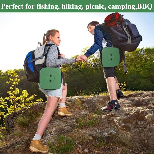 Fishboy Upgraded Collapsible Stool, 400lbs Max Weight, Lightweight But Sturdy, Portable Retractable Folding Telescoping Foldable Camping Stool for Adults Outdoor Fishing Hiking BBQ - color: All Army Green, size: 1 Pack