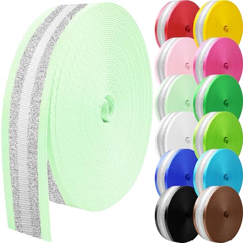 10 Yards Nylon Webbing 1.5 Inch 2 Inch Nylon Strap Webbing Straps Backpack Straps Nylon Belt for Indoor or Outdoor Gear, DIY Crafting, Handles, Luggage, Slings - color: Light Green-10 Yards, size: 2 inch