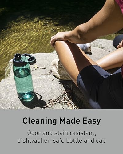 CamelBak Chute Mag Water Bottle with Magnetic Leak‑Resistant Cap, Lightweight Tritan Design for Everyday Hydration - color: Charcoal, size: 25 Ounces