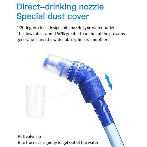 AONIJIE Hydration Bladder 1.5L Water Reservoir, Leakproof Water Storage Bladder Bag, BPA Free, Large Opening, for Hiking Camping Running - color: G2#1.5L Bladder