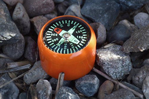 SE 5-in-1 Orange Survival Whistle with Compass, Signaling Mirror, Lanyard, and Fire Starter - 112dB, 4.5-Inch Length - Ideal for Hiking, Camping, Emergencies - CCH5-1 - size: 1 Piece