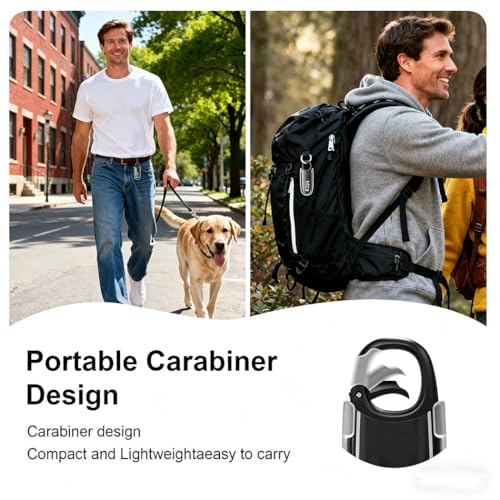 3D Pedometer Step Counter with Carabiner Clip, Digital LCD Display