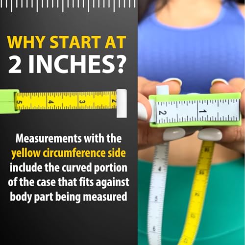 Perfect Body Tape Measure - 80 Inch Automatic Telescopic Tape Measure - Retractable Measuring Tape for Body: Waist, Hip, Bust, Arms, and More (Black - 80 inch) - color: Black, size: 80 Inch