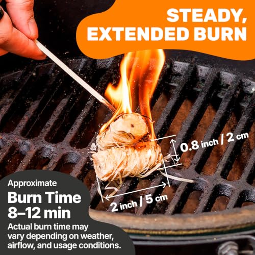 150 pcs Fire Starter - Natural Fire Starters for Campfires, Fire Pit, Pizza Oven, Fireplace, Smoker, BBQ, Pellet Stove & Wood - Fire Starters for Grill, Charcoal Starter - size: 150 pieces