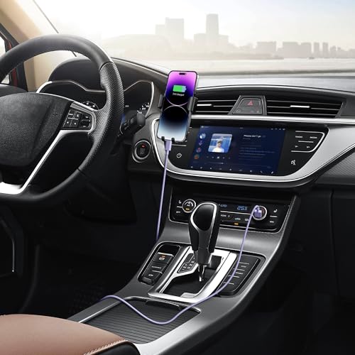 iPhone Car Charger Cord, USB to Lightning Cable for CarPlay, 3FT Purple | For Apple iPhone 14/13/12/11 Series, USB A to Lightning Charging Cable, Fast Charging and Data Transfer - color: Purple, size: 3FT
