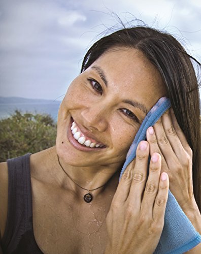 Lunatec® Self-Cleaning Washcloth. A Camping & Travel Essential. Quick Drying, Light Exfoliator, Odor-Free & Lathers Great. - color: Blue 5pack