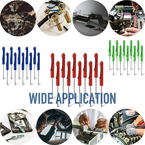 Pocket Screwdriver with Magnet 10PCS Mini Magnetic Screwdriver Set | Small Flat Head Screwdriver with Clips - Mini Magnetic Pocket Screwdriver Set with Case for Automotive Techs, Electricians - color: Green