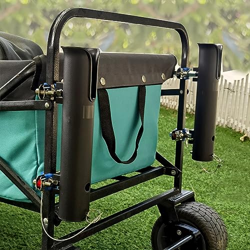 Rod Holders - Ideal for Wagons, Gardening Wagons, Gorillas and Campers, Golf carts. Clip-on mounting. - color: Black1