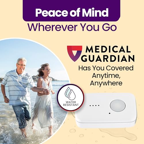 Medical Guardian MGMini Medical Alert Device for Seniors | Subscription Required | SOS Button, Emergency Location Assistance, 24/7 Monitoring | Pearl - color: Pearl