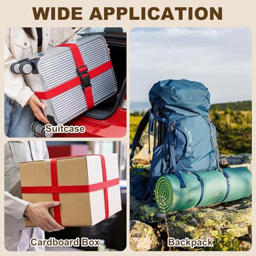 PATIKIL Utility Straps with Quick Release Buckle, (1 Inch x 2 Feet, Blue) (3 Pcs) Adjustable Luggage Polyester Straps Backpack Webbing, Suit for Sleeping Bag/Camping/Hiking - color: Blue, size: 1 Inch x 2 Feet