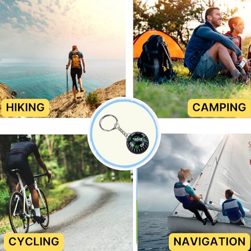 Munkees Ball Compass Keychain