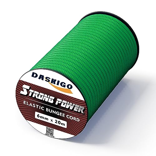 Elastic Bungee Shock Cord 3-8mm (Green, 3/16'' x 66FT) - color: Green, size: 3/16'' x 66FT