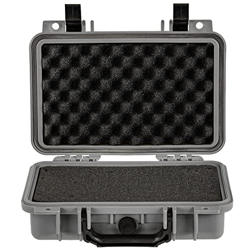 Eylar Protective Gear and Camera Hard Case Waterproof Dry Box with Foam 11.6 Inch 8.3 Inch 3.8 Inch (Gray) - color: Gray