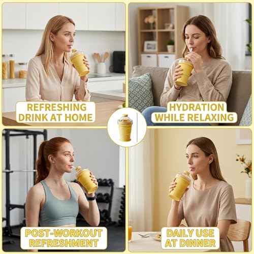 Ice Maker Cup, 2-in-1 Foldable Silicone Ice Ball Maker Cup, One Glass Ice Maker, Reusable Portable Ice Sphere Mold with Straw and Lid (yellow) - color: Yellow