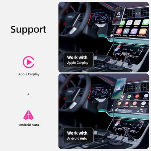 USB C Cable Fast Charging, 240W MAX 4 in 1 Charging Cable with E-Mark Chip | Multiple iPhone Charger Cord for iPhone 17-8/Pad/Android/Tablets and More, Carply Cable, Travel essentials & Car Accessories - color: Black&Gray, size: 1Pack 5 ft