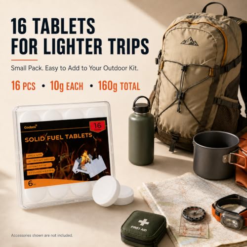 Solid Fuel Tablets - Compact Size, High Energy, Safe and Reliable - size: 12-14
