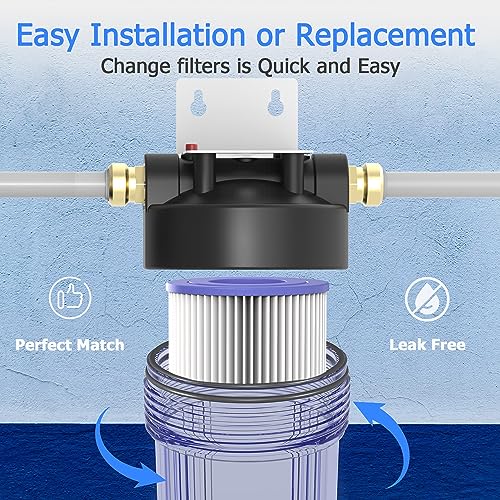 5 Micron Whole House Water Filter Cartridge, 10" x 2.5", 6-Pack - size: 5 Micron, style: 6 Pack