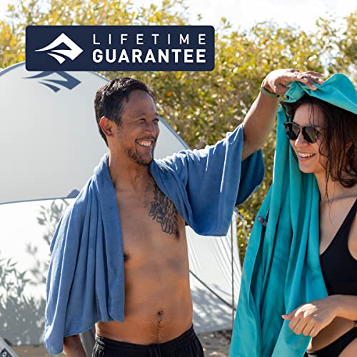 Sea to Summit Drylite Towel, Lightweight Camping and Travel Towel - color: Moonlight Blue, size: Small